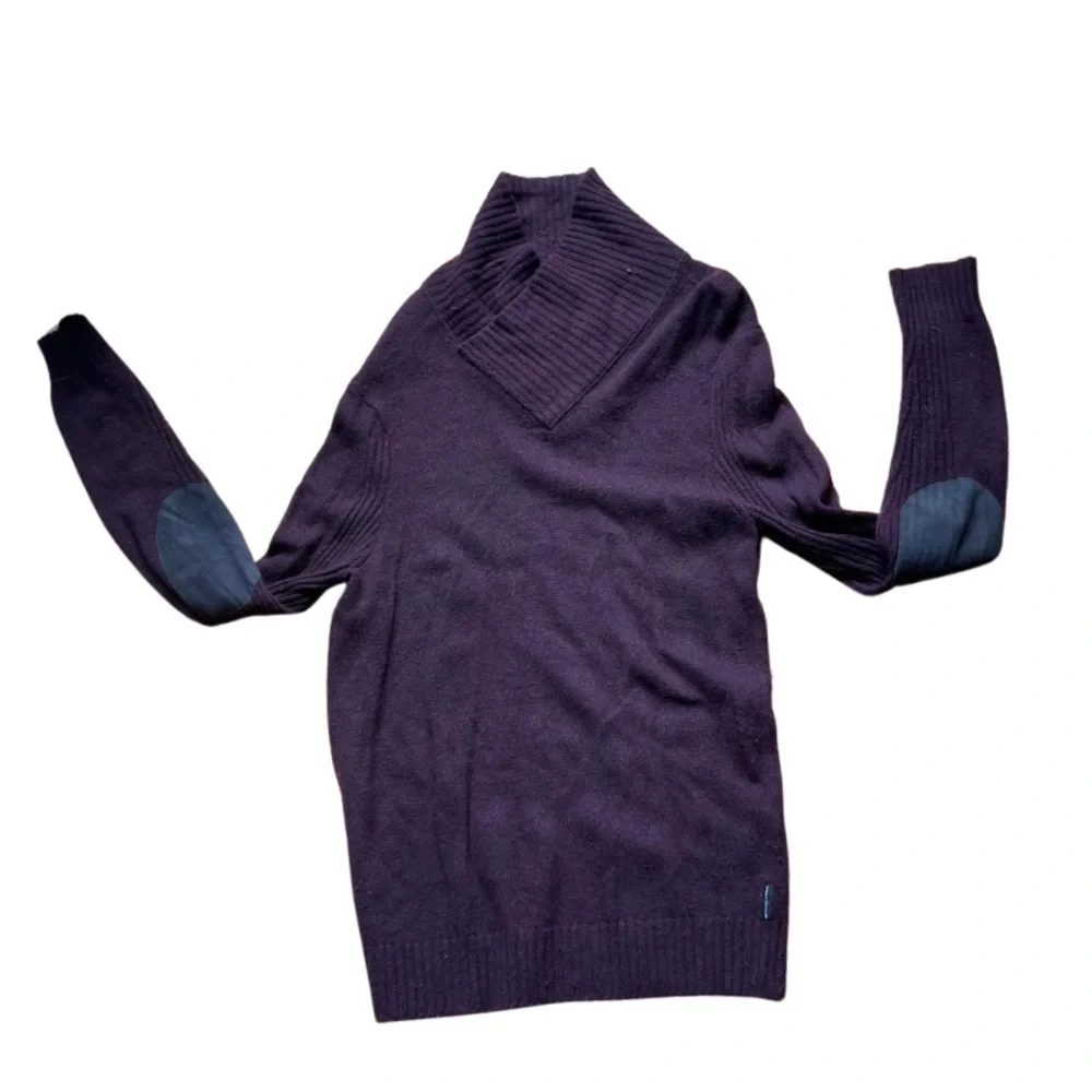 Armani Exchange Purple Turtleneck Sweater - Picture 1 of 9